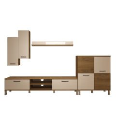Decoraktiv Eko 6 Mdf Dvd Krom Ayaklı Tv Ünitesi Tv Sehpası Pera - Beyaz