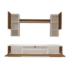 Decoraktiv Trendstyle 5DAS Slm Tv Ünitesi Tv Sehpası Beyaz - Ceviz