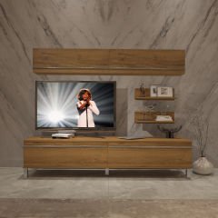 Decoraktiv Eko 5 Mdf Std Krom Ayaklı Tv Ünitesi Tv Sehpası Pera