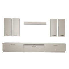 Decoraktiv Trendstyle 8D Mdf Tv Ünitesi Tv Sehpası Parlak Beyaz