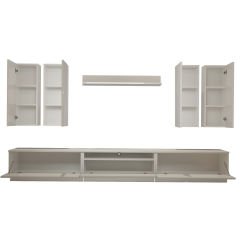 Decoraktiv Trendstyle 8D Mdf Tv Ünitesi Tv Sehpası Parlak Beyaz
