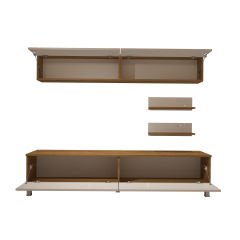Decoraktiv Eko 5 Mdf Std Krom Ayaklı Tv Ünitesi Tv Sehpası Pera - Beyaz