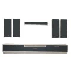 Decoraktiv Trendstyle 8D Mdf Tv Ünitesi Tv Sehpası Beyaz - Antrasit