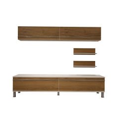 Decoraktiv Eko 5 Mdf Std Krom Ayaklı Tv Ünitesi Tv Sehpası Beyaz - Pera