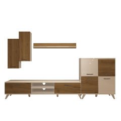 Decoraktiv Eko 6 Mdf Dvd Retro Tv Ünitesi Tv Sehpası Beyaz - Pera
