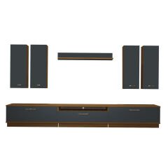 Decoraktiv Trendstyle 8D Mdf Tv Ünitesi Tv Sehpası Ceviz - Antrasit