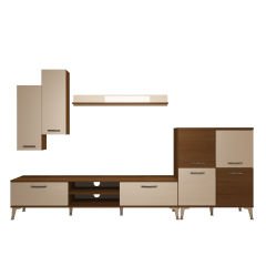 Decoraktiv Eko 6 Mdf Dvd Silver Tv Ünitesi Tv Sehpası Ceviz - Beyaz