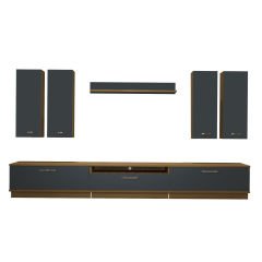 Decoraktiv Trendstyle 8D Mdf Tv Ünitesi Tv Sehpası Pera - Antrasit