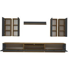 Decoraktiv Trendstyle 8D Mdf Tv Ünitesi Tv Sehpası Pera - Antrasit
