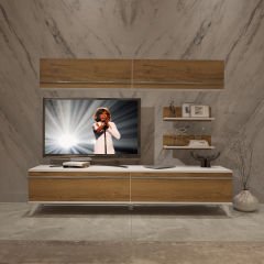 Decoraktiv Eko 5 Mdf Std Retro Tv Ünitesi Tv Sehpası Beyaz - Pera