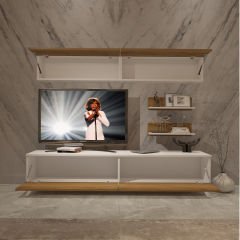 Decoraktiv Eko 5 Mdf Std Retro Tv Ünitesi Tv Sehpası Beyaz - Pera