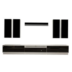 Decoraktiv Trendstyle 8DS Mdf Tv Ünitesi Tv Sehpası Beyaz - Siyah