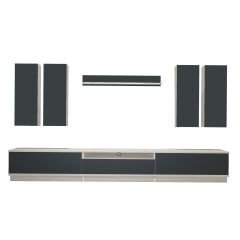 Decoraktiv Trendstyle 8DS Mdf Tv Ünitesi Tv Sehpası Beyaz - Antrasit