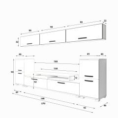Decoraktiv Ekoflex 9 Slm Tv Ünitesi Tv Sehpası