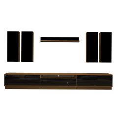 Decoraktiv Trendstyle 8DS Mdf Tv Ünitesi Tv Sehpası Ceviz - Siyah