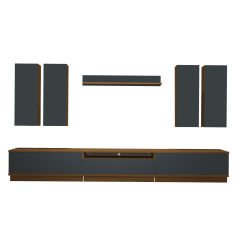 Decoraktiv Trendstyle 8DS Mdf Tv Ünitesi Tv Sehpası Ceviz - Antrasit
