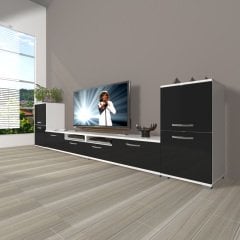 Decoraktiv Eko 9220 Mdf Tv Ünitesi Tv Sehpası Beyaz - Siyah