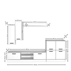 Decoraktiv Eko 6B Mdf Dvd Tv Ünitesi Tv Sehpası Parlak Beyaz