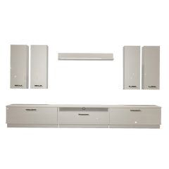 Decoraktiv Trendstyle 8D Slm Tv Ünitesi Tv Sehpası Parlak Beyaz