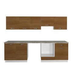 Decoraktiv Elite 280 Ankastre MDF Hazır Mutfak Dolabı Ceviz
