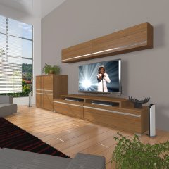 Decoraktiv Ekoflex 6Y Mdf Tv Ünitesi Tv Sehpası Ceviz