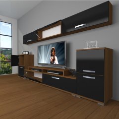 Decoraktiv Ekoflex 9 Slm Tv Ünitesi Tv Sehpası Ceviz - Siyah