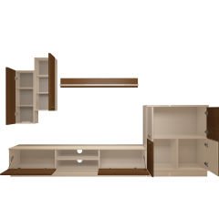 Decoraktiv Eko 6B Mdf Dvd Tv Ünitesi Tv Sehpası Beyaz - Ceviz