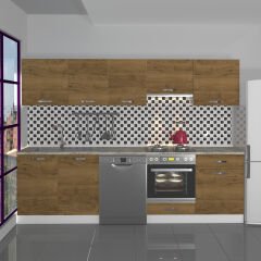 Decoraktiv Elite 280 Ankastre MDF Hazır Mutfak Dolabı Pera