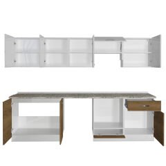 Decoraktiv Elite 280 Ankastre MDF Hazır Mutfak Dolabı Pera - Beyaz