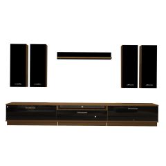 Decoraktiv Trendstyle 8D Slm Tv Ünitesi Tv Sehpası Ceviz - Siyah