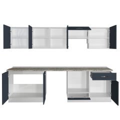 Decoraktiv Elite 280 Ankastre MDF Hazır Mutfak Dolabı Antrasit
