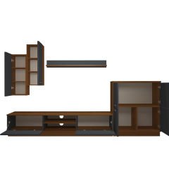 Decoraktiv Eko 6B Mdf Dvd Tv Ünitesi Tv Sehpası Ceviz - Antrasit
