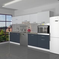 Decoraktiv Elite 280Y Ankastre Boy Dolaplı MDF Hazır Mutfak Dolabı