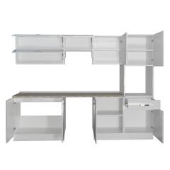 Decoraktiv Elite 280Y Ankastre Boy Dolaplı MDF Hazır Mutfak Dolabı Parlak Beyaz