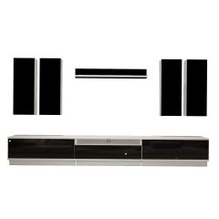 Decoraktiv Trendstyle 8DS Slm Tv Ünitesi Tv Sehpası Beyaz - Siyah