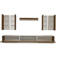Decoraktiv Trendstyle 8DS Slm Tv Ünitesi Tv Sehpası Beyaz - Ceviz