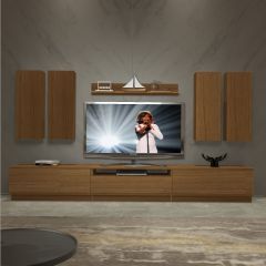 Decoraktiv Trendstyle 8DS Slm Tv Ünitesi Tv Sehpası Ceviz