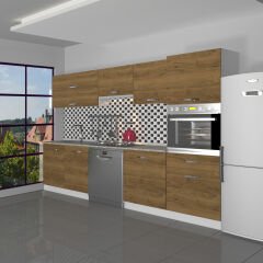 Decoraktiv Elite 280Y Ankastre Boy Dolaplı MDF Hazır Mutfak Dolabı Pera