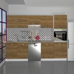 Decoraktiv Elite 280Y Ankastre Boy Dolaplı MDF Hazır Mutfak Dolabı Pera