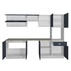 Decoraktiv Elite 280Y Ankastre Boy Dolaplı MDF Hazır Mutfak Dolabı Antrasit