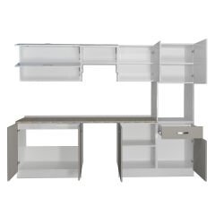 Decoraktiv Elite 280Y Ankastre Boy Dolaplı MDF Hazır Mutfak Dolabı Kumtaşı - Beyaz