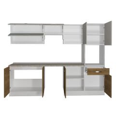 Decoraktiv Elite 280Y Ankastre Boy Dolaplı MDF Hazır Mutfak Dolabı Pera - Kumtaşı