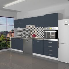 Decoraktiv Elite 280YQ Ankastre Boy Dolaplı MDF Hazır Mutfak Dolabı