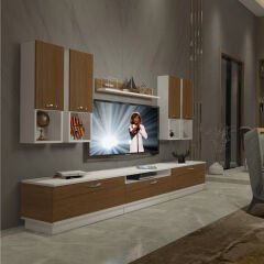Decoraktiv Trendstyle 8DA Mdf Tv Ünitesi Tv Sehpası Beyaz - Ceviz