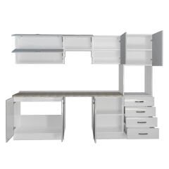 Decoraktiv Elite 280YQ Ankastre Boy Dolaplı MDF Hazır Mutfak Dolabı Parlak Beyaz