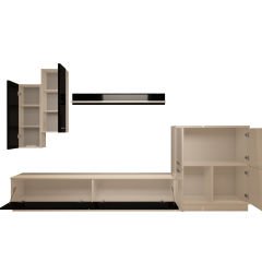 Decoraktiv Eko 6B Slm Std Tv Ünitesi Tv Sehpası Beyaz - Siyah