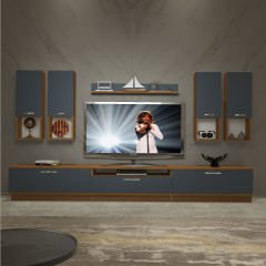 Decoraktiv Trendstyle 8DA Mdf Tv Ünitesi Tv Sehpası Ceviz - Antrasit