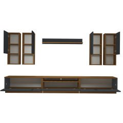 Decoraktiv Trendstyle 8DA Mdf Tv Ünitesi Tv Sehpası Ceviz - Antrasit