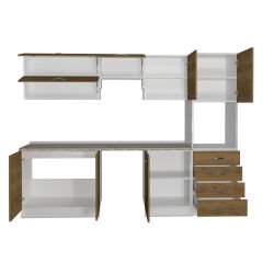 Decoraktiv Elite 280YQ Ankastre Boy Dolaplı MDF Hazır Mutfak Dolabı Pera