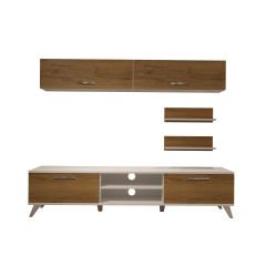 Decoraktiv Eko 5 Mdf Dvd Retro Tv Ünitesi Tv Sehpası Beyaz - Pera